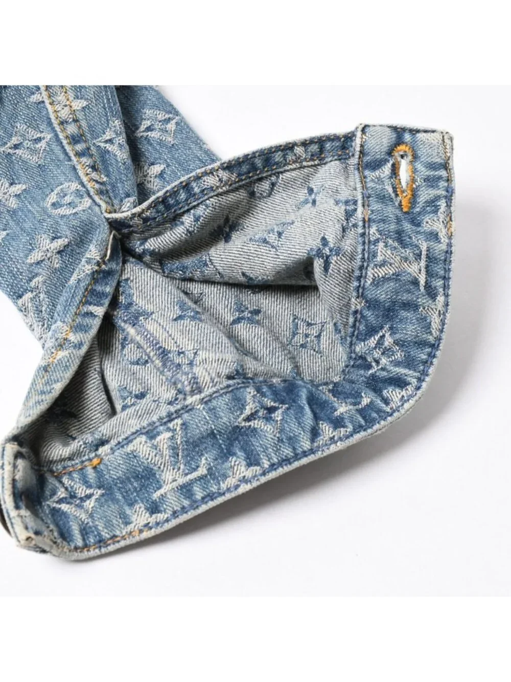 Louis Vuitton Monogram Denim Jacket Blue